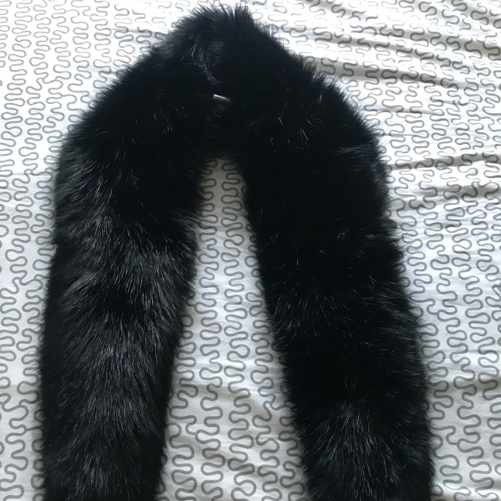 Black BCBG Fur Boa/ Shawl